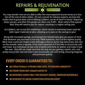 The Heeled Soles Rigorous REPAIR & REJUVENATION Process!